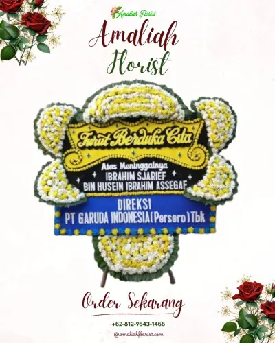 Papan Bunga Duka di Widuri